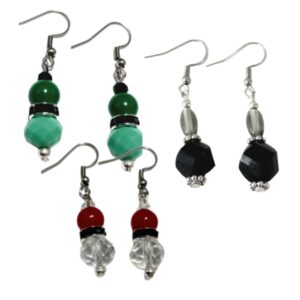 Beaded Earrings on Stainless Steel Hooks