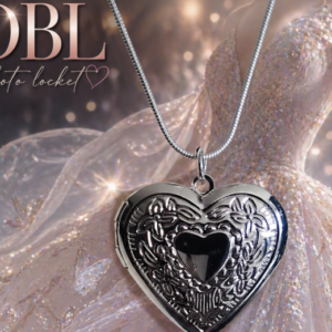 Vintage DBL Photo Locket & Necklace
